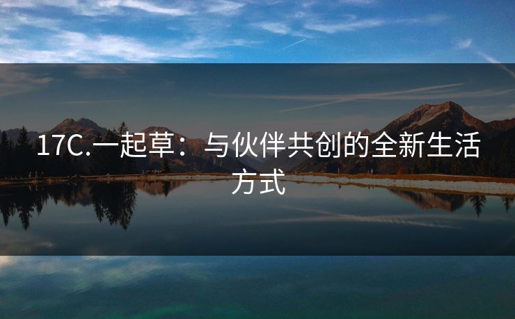 17C.一起草：与伙伴共创的全新生活方式