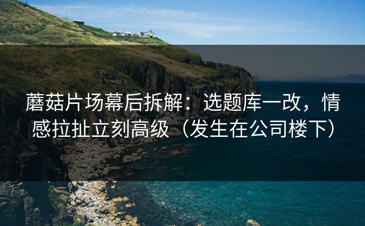 蘑菇片场幕后拆解：选题库一改，情感拉扯立刻高级（发生在公司楼下）